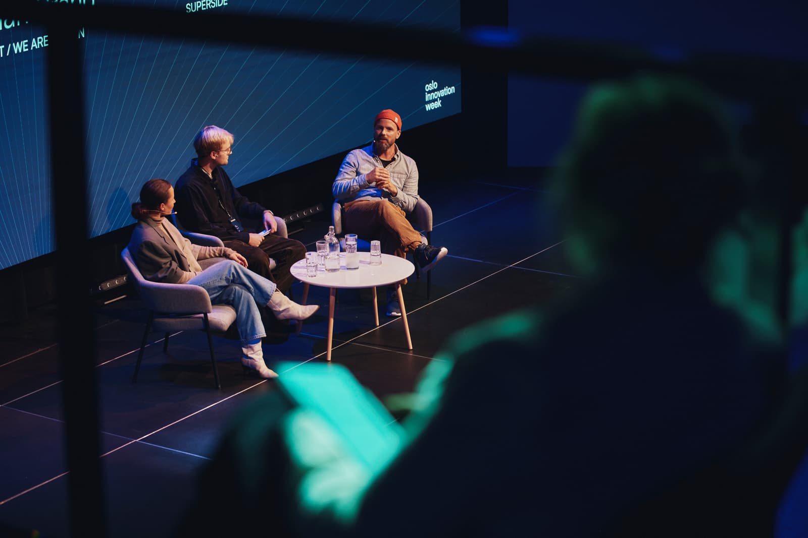 Panel discussion on stage at Unleashed